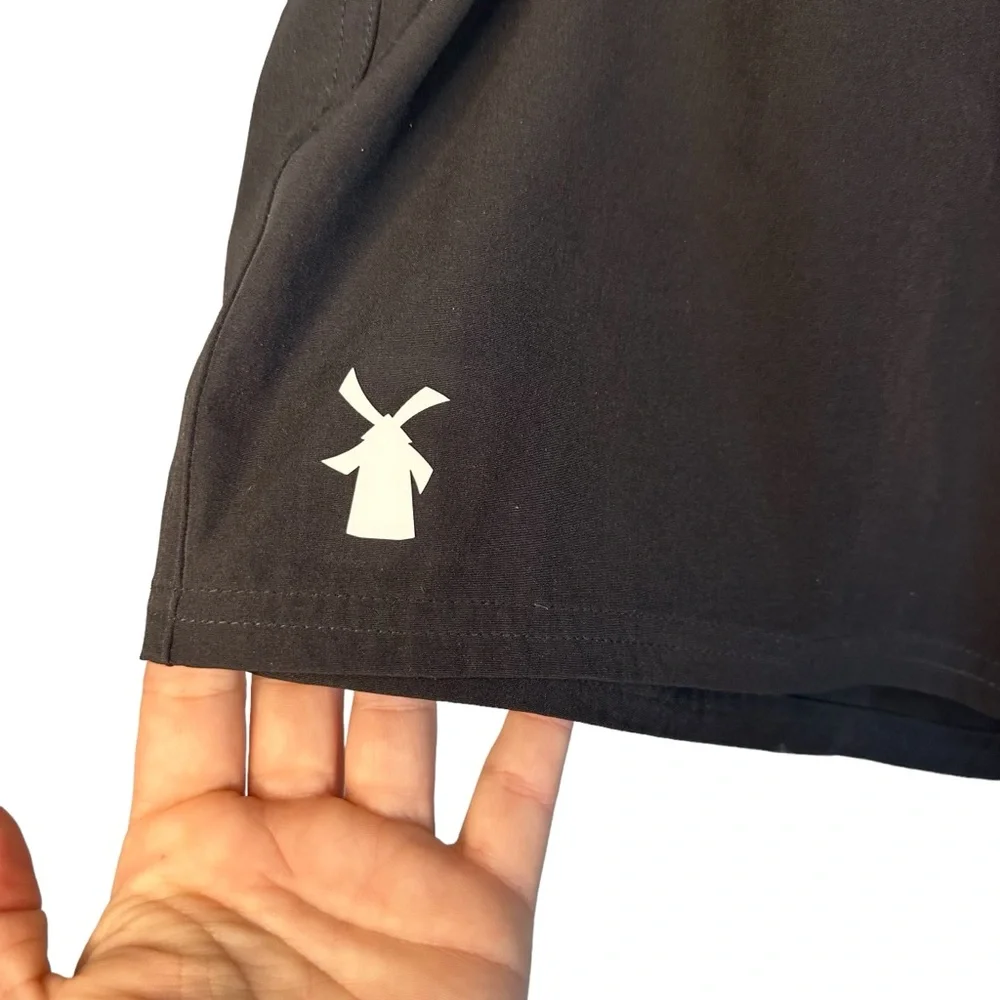 Dutch Bros Swim Shorts XXL Black Thick Quality Pockets Belt DB 1992 RARE